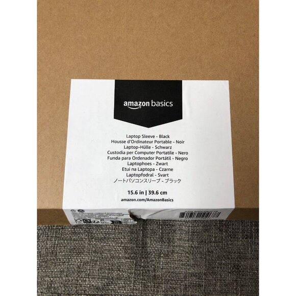 Black 15.6-Inch Laptop Electronic Sleeve Protective Travel Case with Zipper - Picture 4 of 4